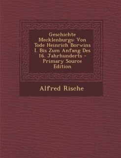 Front cover_Geschichte Mecklenburgs