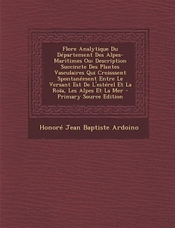 Front cover_Flore Analytique Du Département Des Alpes-Maritimes Ou