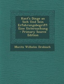 Couverture_Kant's Dinge an Sich Und Sein Erfahrungsbegriff