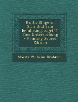 Couverture_Kant's Dinge an Sich Und Sein Erfahrungsbegriff