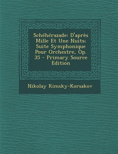 Front cover_Schéhérazade