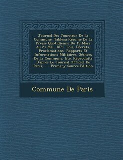 Front cover_Journal Des Journaux De La Commune