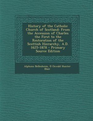 Couverture_History of the Catholic Church of Scotland