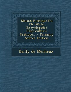 Front cover_Maison Rustique Du 19e Si�cle