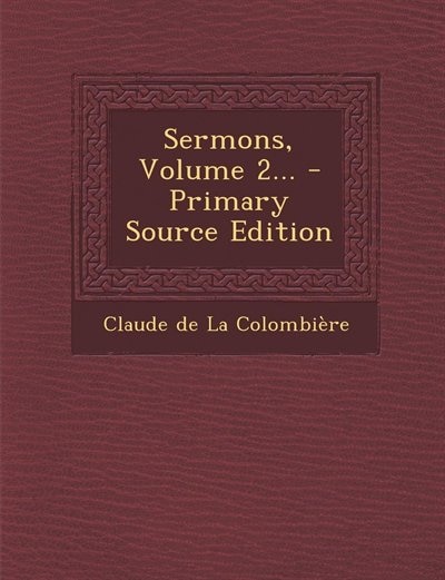 Front cover_Sermons, Volume 2...