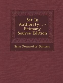 Couverture_Set In Authority... - Primary Source Edition