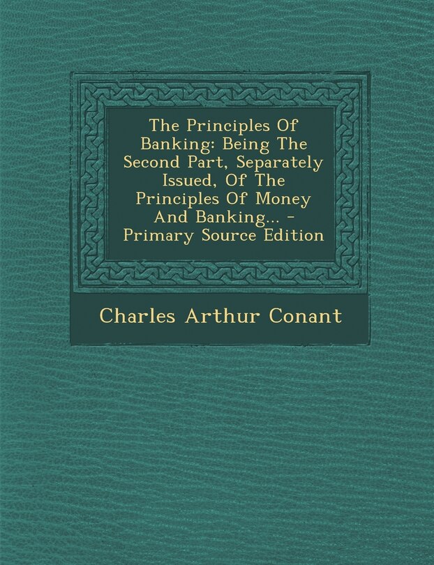 Couverture_The Principles Of Banking
