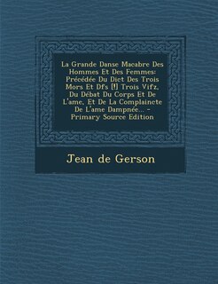 Couverture_La Grande Danse Macabre Des Hommes Et Des Femmes