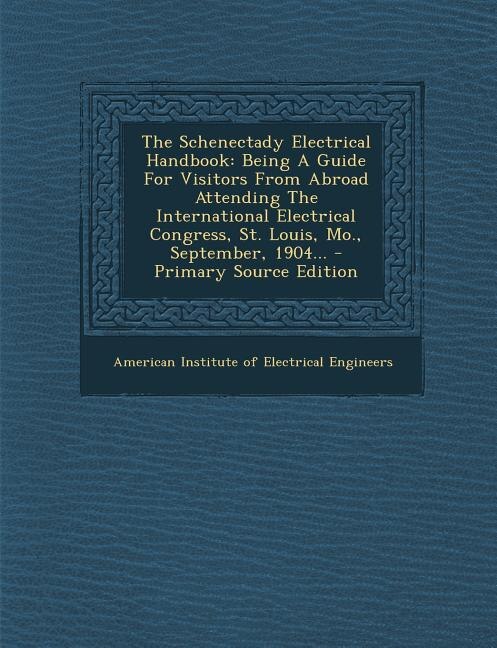 Front cover_The Schenectady Electrical Handbook