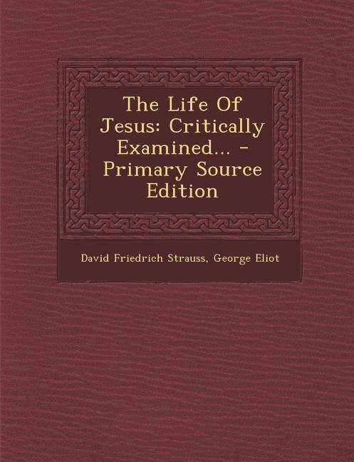 Front cover_The Life Of Jesus