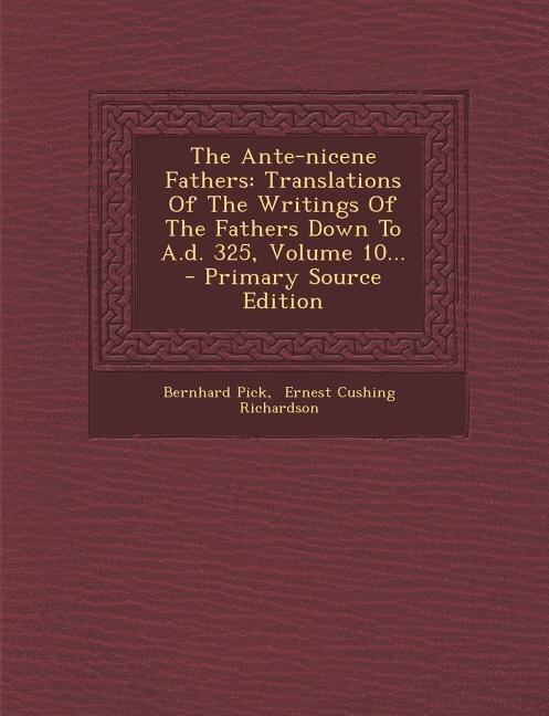 Couverture_The Ante-nicene Fathers