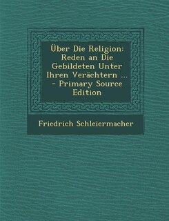 Couverture_&Uuml;ber Die Religion