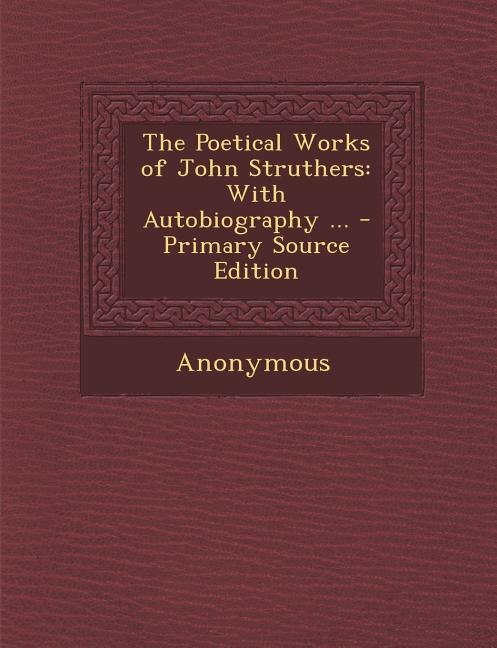 Front cover_The Poetical Works of John Struthers