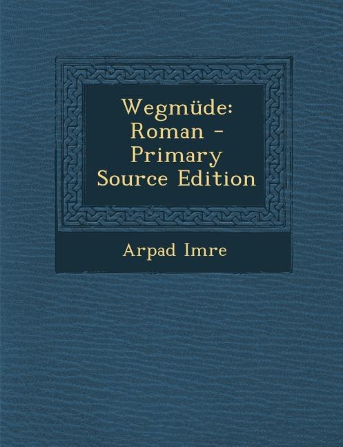 Couverture_Wegmüde