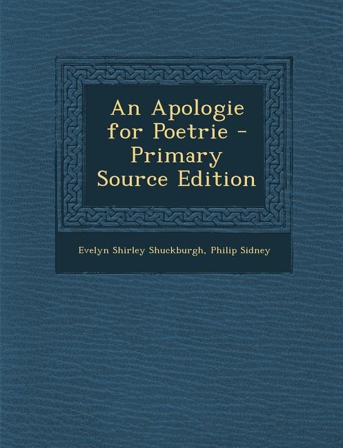 Front cover_An Apologie for Poetrie - Primary Source Edition