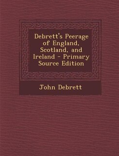 Couverture_Debrett's Peerage of England, Scotland, and Ireland