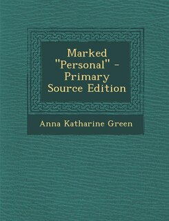 Couverture_Marked Personal - Primary Source Edition