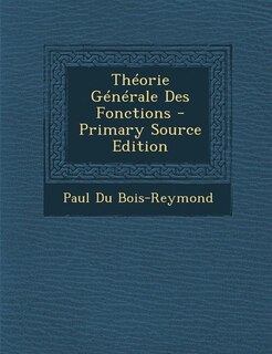 Couverture_Théorie Générale Des Fonctions