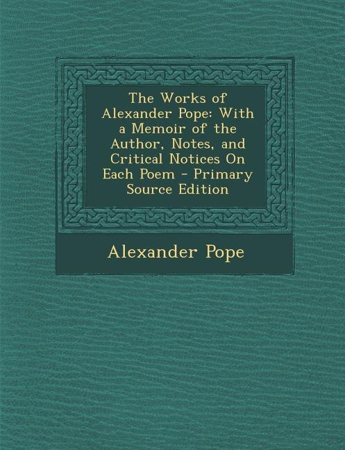 Front cover_The Works of Alexander Pope