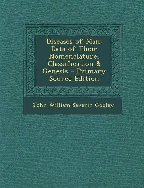 Front cover_Diseases of Man
