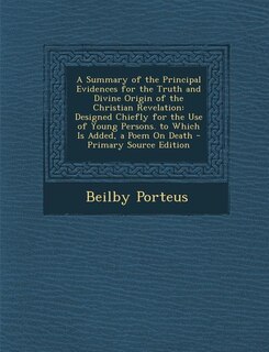 Couverture_A Summary of the Principal Evidences for the Truth and Divine Origin of the Christian Revelation