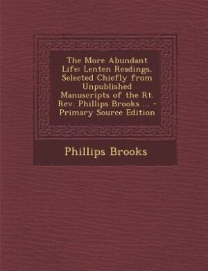 Couverture_The More Abundant Life