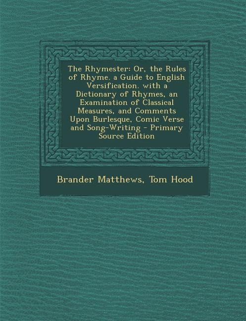 Front cover_The Rhymester
