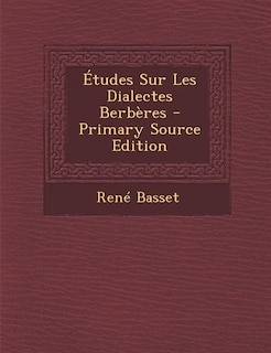 Couverture_Études Sur Les Dialectes Berbères