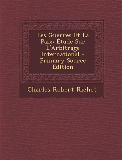 Front cover_Les Guerres Et La Paix