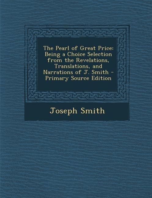 Front cover_The Pearl of Great Price