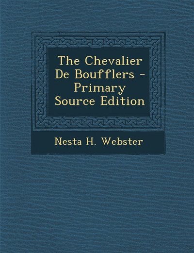 Couverture_The Chevalier De Boufflers