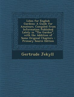 Front cover_Lilies for English Gardens