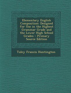 Front cover_Elementary English Composition