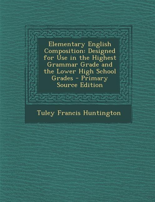 Front cover_Elementary English Composition
