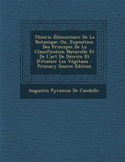 Couverture_Théorie Élémentaire De La Botanique
