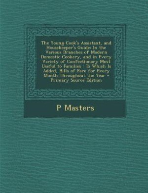 Couverture_The Young Cook's Assistant, and Housekeeper's Guide
