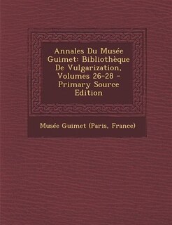 Couverture_Annales Du Musée Guimet