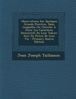 Couverture_Observations Sur Quelques Grands Peintres, Dans Lesquelles On Cherche À Fixer Les Caractères Distinctifs De Leur Talent