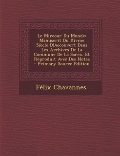 Front cover_Le Mireour Du Monde