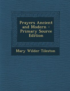 Couverture_Prayers Ancient and Modern