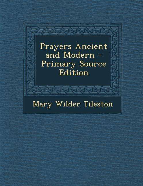 Couverture_Prayers Ancient and Modern