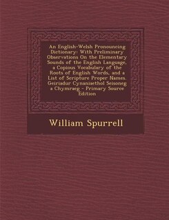 Couverture_An English-Welsh Pronouncing Dictionary