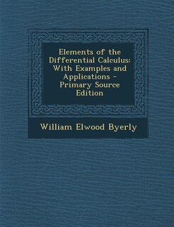 Couverture_Elements of the Differential Calculus