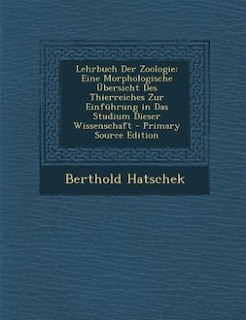 Front cover_Lehrbuch Der Zoologie