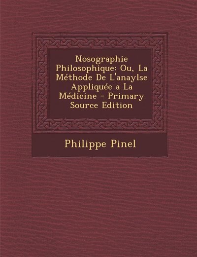 Front cover_Nosographie Philosophique