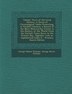 Front cover_Tabular Views of Universal History
