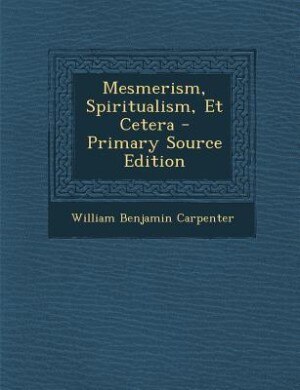 Couverture_Mesmerism, Spiritualism, Et Cetera