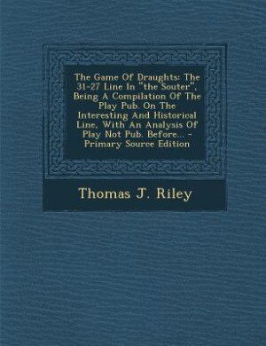 Front cover_The Game Of Draughts