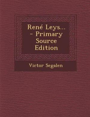Front cover_René Leys...