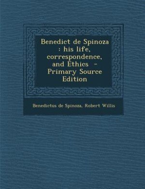 Couverture_Benedict de Spinoza